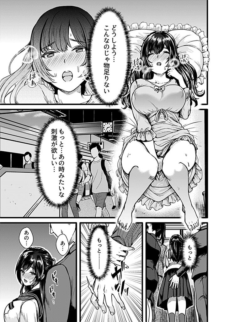 抑圧された生活にうんざりしていると痴漢され目覚めてしまう巨乳お嬢様JK...同じ男に痴漢されもっとイケナイことを教えてもらい気持ちいいことを我慢できず中出しセックス【鳥皮:お嬢様は調教されたい。】