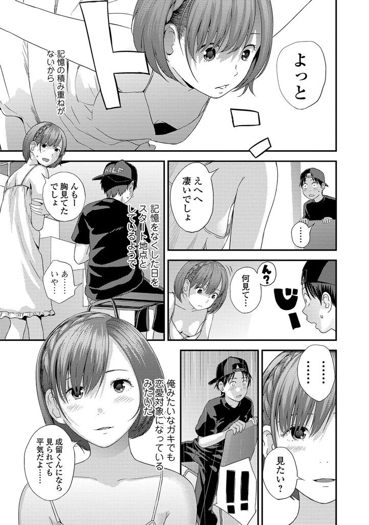 (1/3話)記憶を積み重ねられないお姉さんが好きになった少年にお姉さんのことをお願いするためセックスの指導をする美人妹...前戯の手マンことから全て優しくリードされながらドキドキ筆おろしセックス【吉田鳶牡:ゆび切りげんまん 前編】