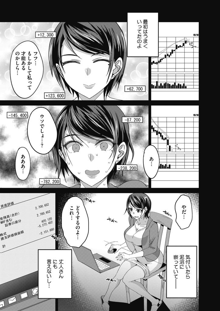 株の損失を義弟に補填してもらう代わりに肉体関係を結ぶ巨乳人妻...仕方なくエッチをするが射精をごっくんしたら思考がバグってアヘりまくり不倫中出しセックス【四条定史:戻れない信用肉体取引】