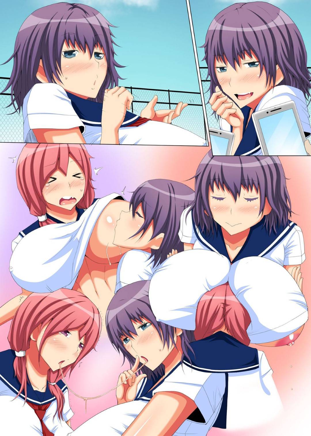 淫乱ビッチな早咲とその母親！娘の学校で乱交ナマ配信をすることになって、母親は男子生徒を誘惑、娘はAV撮影に決まった...淫乱母娘の学校の屋上で繰り広げられる中出し種付けセックス【NCP：ビッチ母娘の乱交ナマ配信】