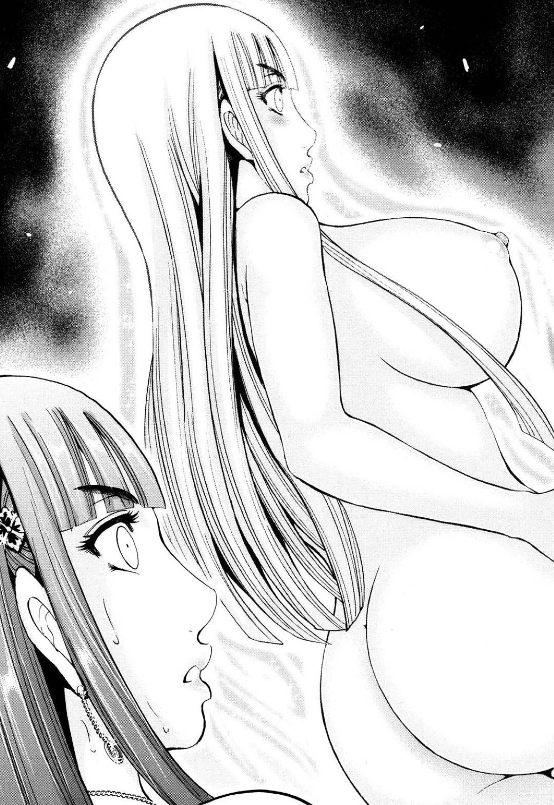 一緒に行動している仲間を先に行かせる為に自ら囮になる巫女！無事仲間を先に行かせた後、残りの残堂との戦いになるのだが、相手の力の源は女性の淫力！その力の前に巫女は...淫に身体を責めてくる三位一体の攻撃！手マンやクンニで体の自由を奪われて、凶悪なチンコで犯されてしまう！輪姦生ハメセックス【Ohsugi Yukihiro：夢幻】