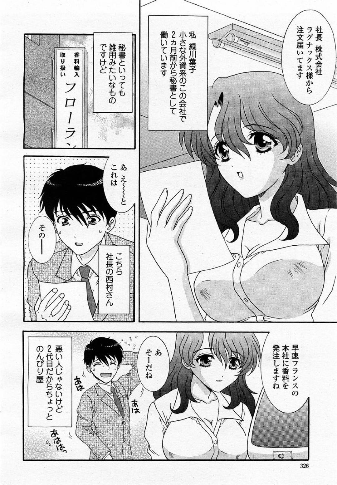 巨乳美脚の美人秘書…ストッキングが伝線していまい、社長に襲われ生ハメ中出しレイプ！【あおいにゃおこ：昼休みは危険な香り】