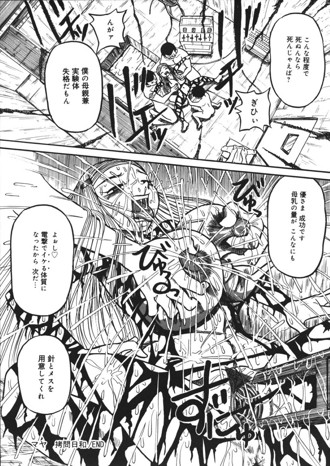 謎の研究施設で鬼畜なショタ弟に拘束されて電気責め拷問を受ける爆乳美人お姉さん…乳首責めされたあと巨大なデカマラで二穴同時に犯され、激しいおねショタ拷問レイプで陵辱奴隷堕ち【妄想低気圧：マヤ拘束日和】