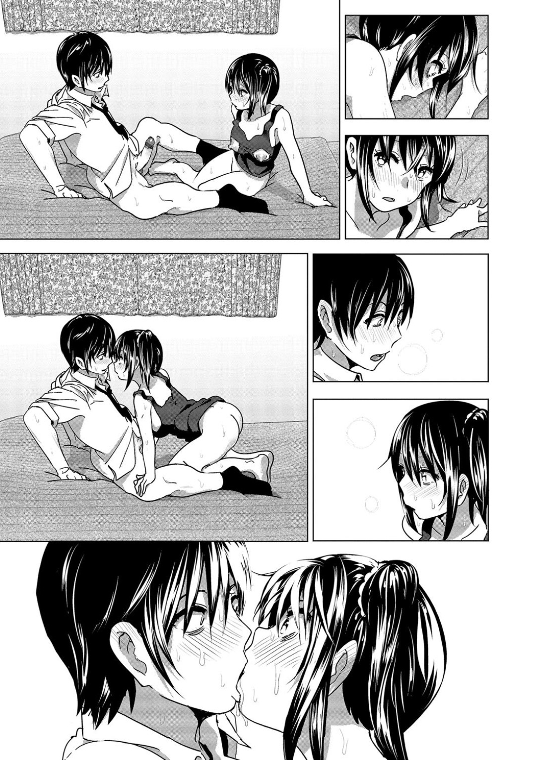 ズボンからはみ出た兄のちんぽに興奮しまくる変態美少女妹…それが兄にバレて、お互い部屋でちんぽとおっぱいを丸出しにしたまま無言でエッチを誘い、激しい中出し兄妹セックスしてアヘ絶頂【なかに：妹のおっぱいがまるだしだった話３】