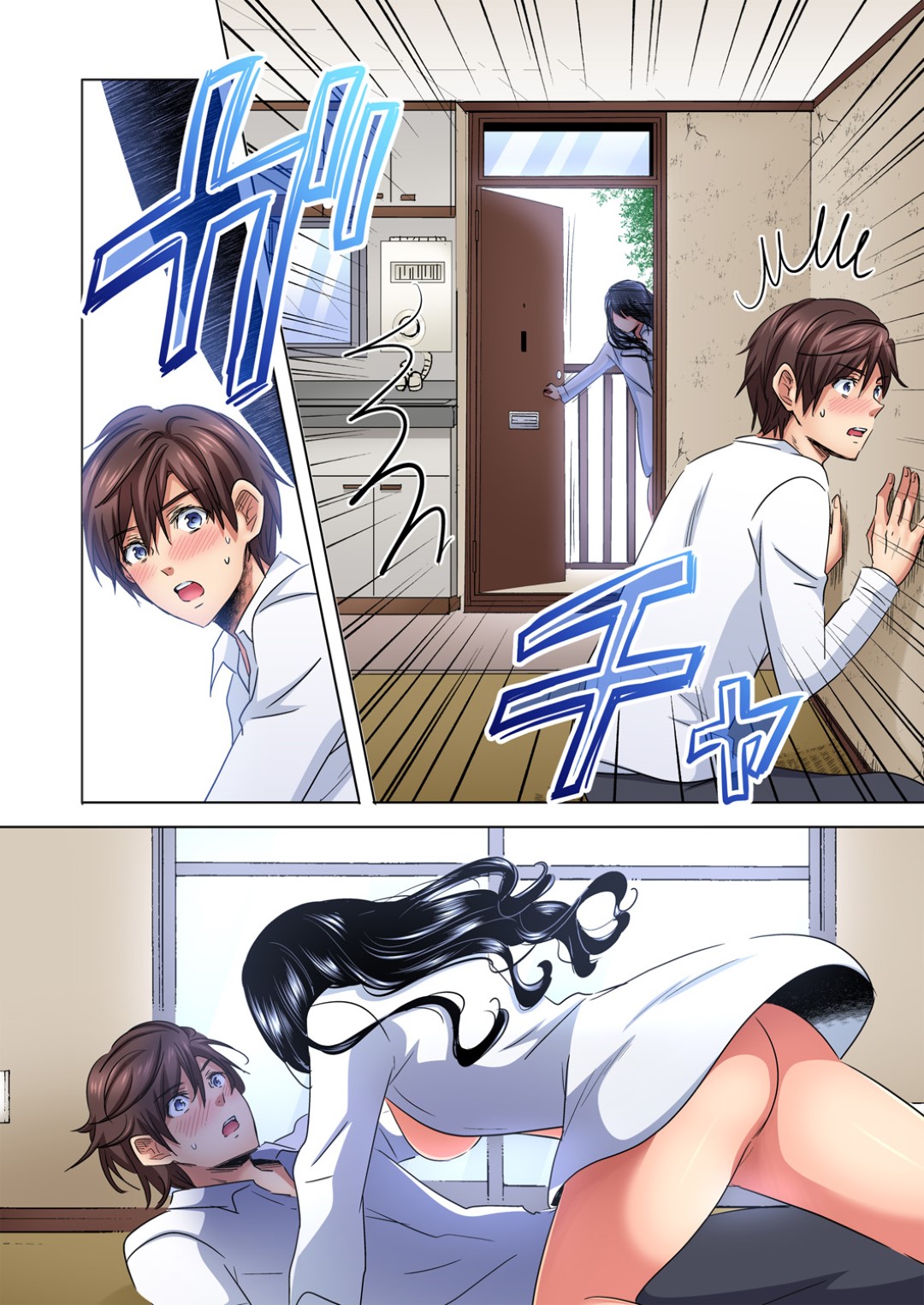 社員寮の隣の部屋へ新しくやって来た男上司に、壁の穴からオナニーを覗き見された美人OL…部屋に押し入って問い詰めたあと無理やりフェラしてオナニーを手伝わせ、手マンや６９でイッてしまう【咲良将司：主任、私を気持ち良くして１】