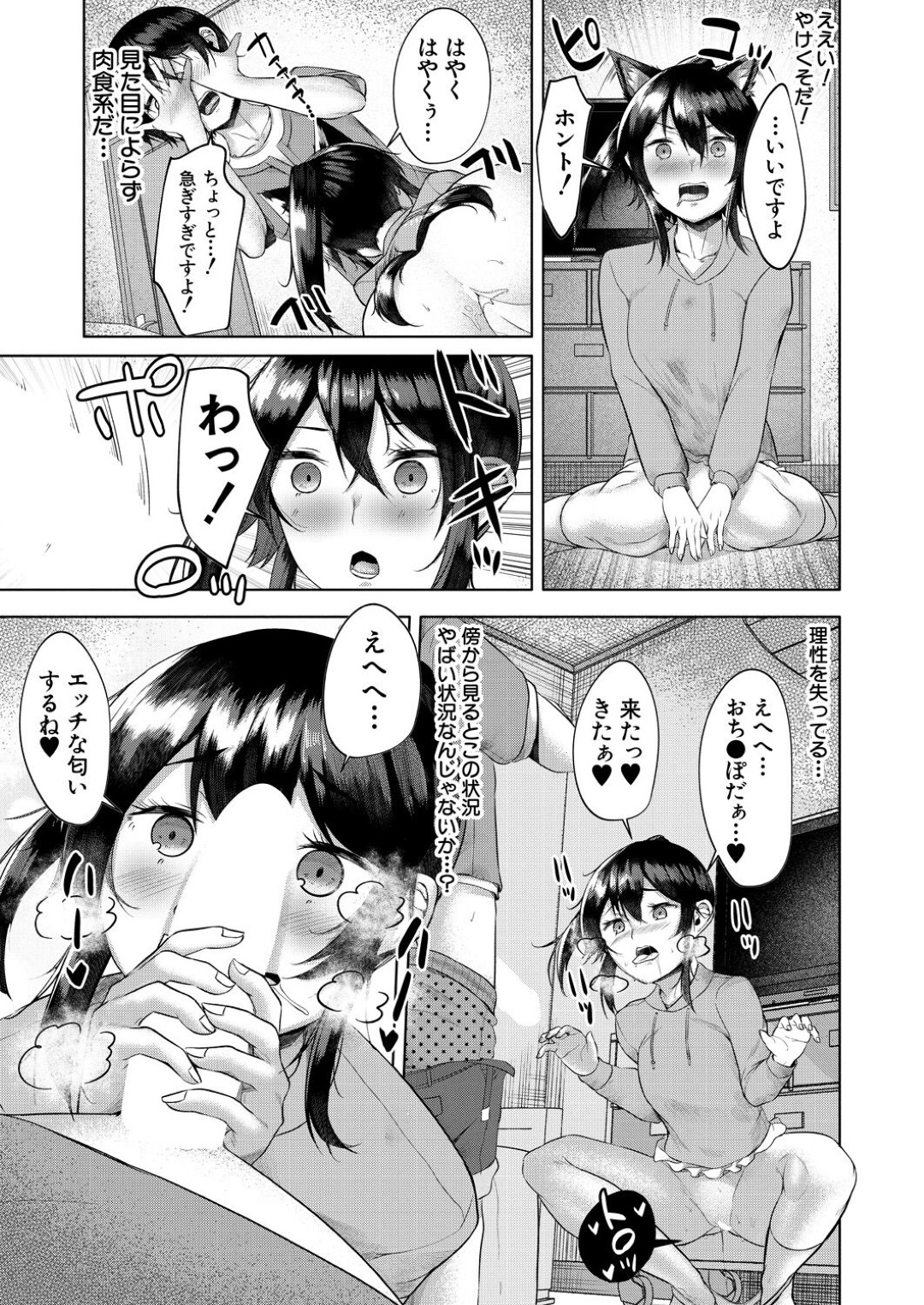 媚薬によって発情しまくり、家へ勉強しにやって来た男子にエッチを迫る肉食美人三姉妹…交代で逆レイプしてトリプルフェラしまくり、逆輪姦ハーレムセックスで搾精アクメ【比良ひら：三姉妹の発情騒動】