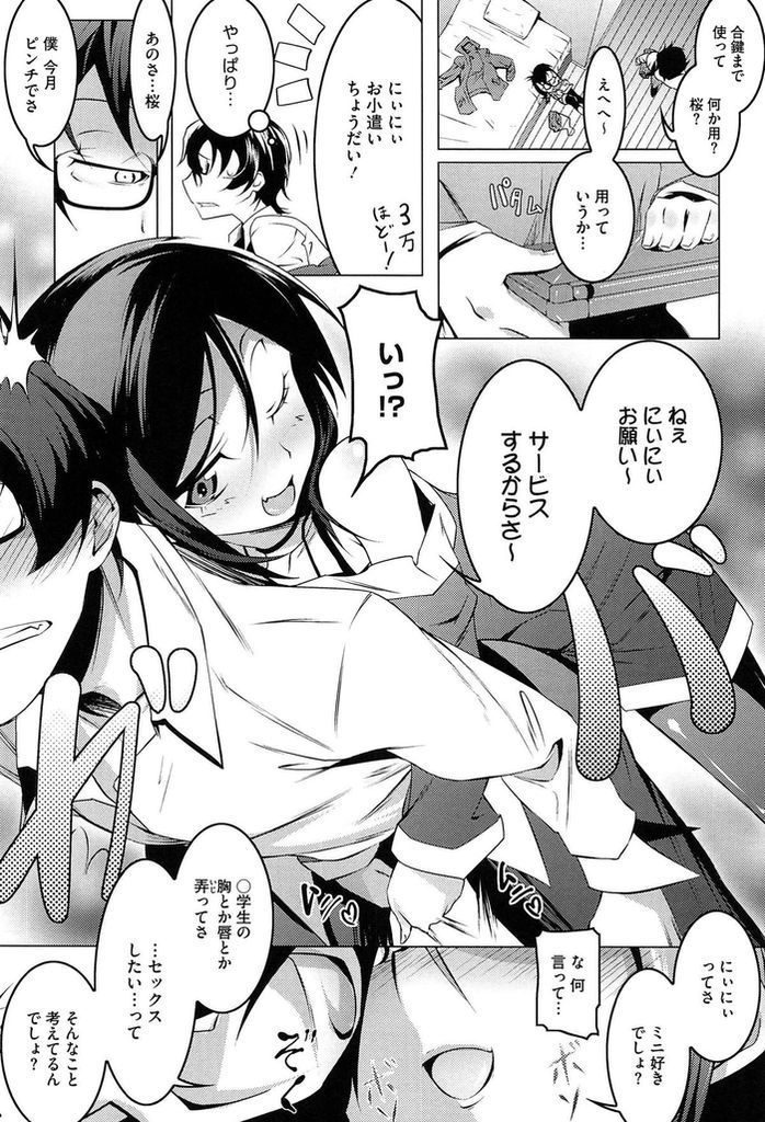 ロリコンの兄をエッチなロリボディで誘惑してお小遣いを要求してしまう淫乱ビッチな貧乳妹...妹のロリボディに欲情してしまった兄に身体を好き放題させて兄妹仲良く中出しセックス【田辺京:妹と遊ぼう】